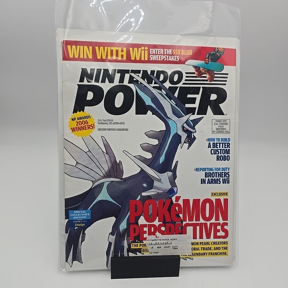 Pokemon Diamond Nintendo Power Vol 215 May 2007 Dialga Zelda Poster